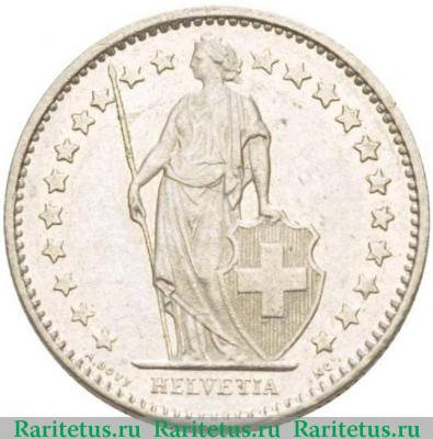 1/2 франка (franc) 1982 года   Швейцария
