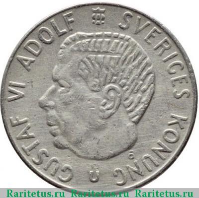 1 крона (krona) 1970 года U Швеция