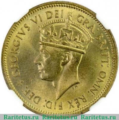 1 шиллинг (shilling) 1952 года H  Британская Западная Африка