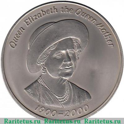 Реверс монеты 50 пенсов (pence) 2000 года   Тристан-да-Кунья