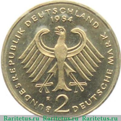 2 марки (deutsche mark) 1984 года F  Германия