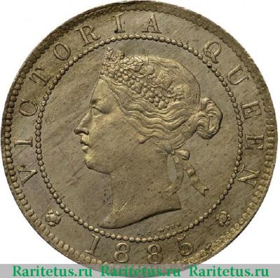1 пенни (penny) 1885 года   Ямайка