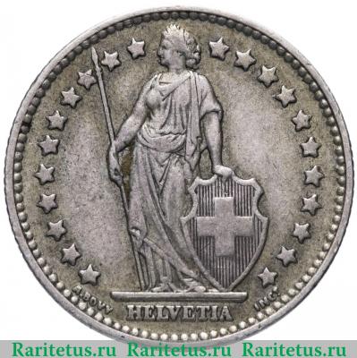 1 франк (franc) 1956 года   Швейцария