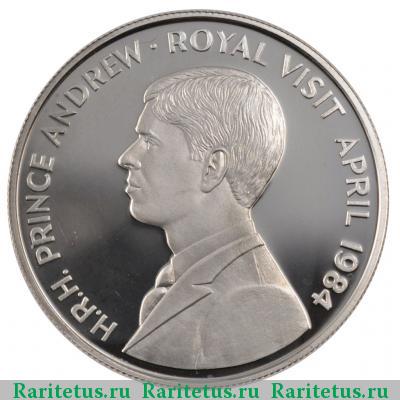 Реверс монеты 50 пенсов (pence) 1984 года   Остров Святой Елены