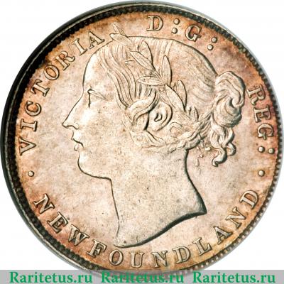 20 центов (cents) 1894 года   Ньюфаундленд