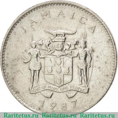 10 центов (cents) 1987 года   Ямайка