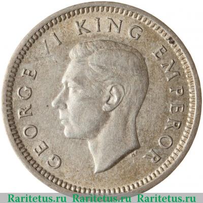 3 пенса (pence) 1943 года   Новая Зеландия