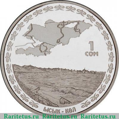 Реверс монеты 1 сом 2009 года  