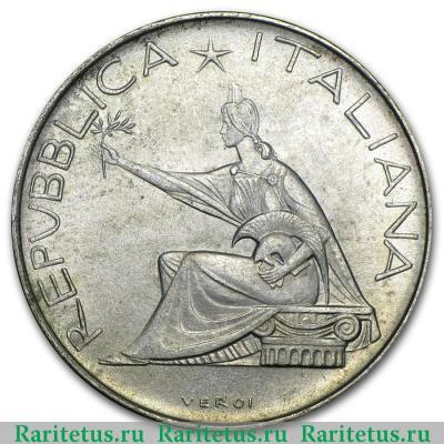 500 лир (lire) 1961 года  100 лет объединения Италия