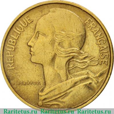 10 сантимов (centimes) 1969 года   Франция