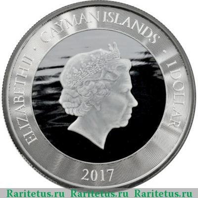 1 доллар (dollar) 2017 года   Каймановы острова