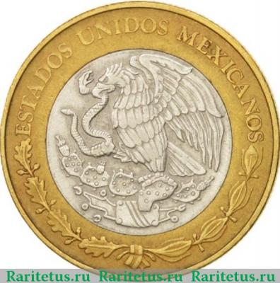 10 песо (pesos) 1998 года   Мексика