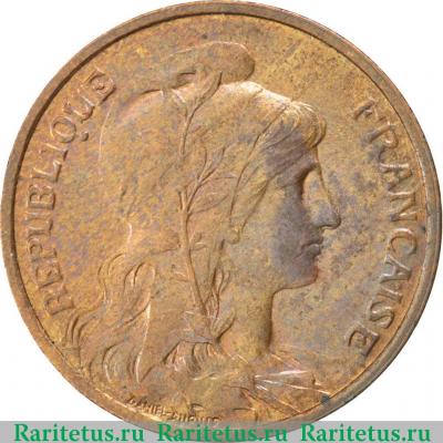 5 сантимов (centimes) 1908 года   Франция