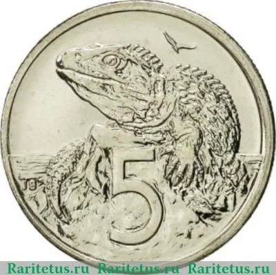 Реверс монеты 5 центов (cents) 2000 года   Новая Зеландия