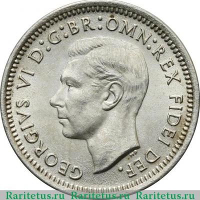 3 пенса (pence) 1951 года PL  Австралия