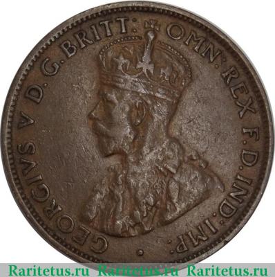 1/2 пенни (penny) 1924 года   Австралия