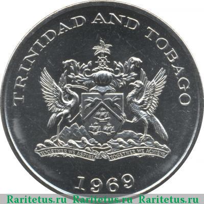 1 доллар (dollar) 1969 года  Тринидад и Тобаго