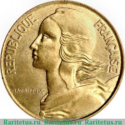 20 сантимов (centimes) 1988 года   Франция