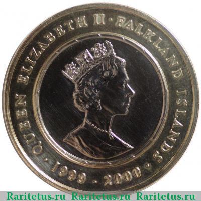 2 фунта (pounds) 1999 года  Фолклендские острова Фолклендские острова