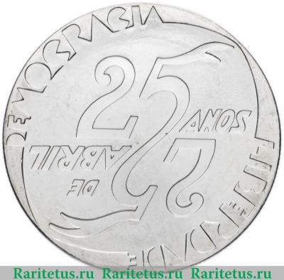 Реверс монеты 1000 эскудо (escudos) 1999 года  25 апреля Португалия