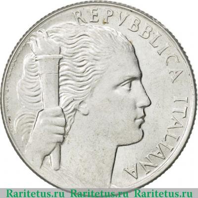 5 лир (lire) 1949 года   Италия