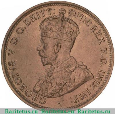 1 пенни (penny) 1911 года   Австралия