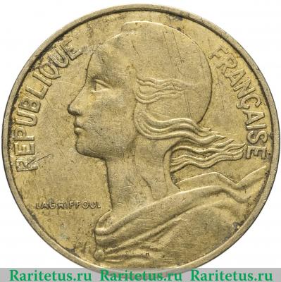 10 сантимов (centimes) 1982 года   Франция
