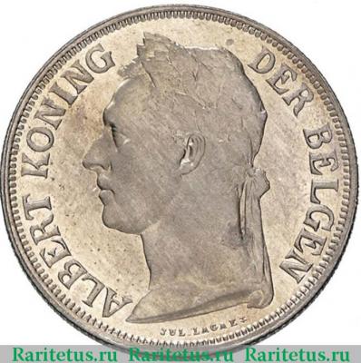 1 франк (franc) 1925 года  BELGEN Бельгийское Конго