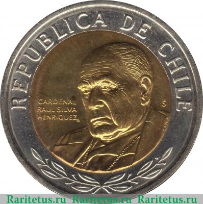 500 песо (pesos) 2008 года   Чили