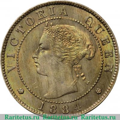 1/2 пенни (half penny) 1884 года   Ямайка