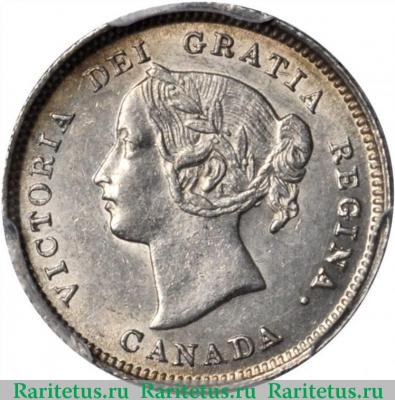 5 центов (cents) 1892 года   Канада