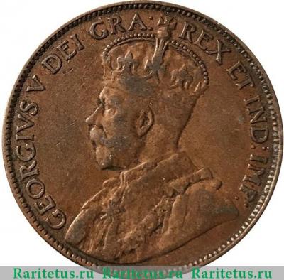 1 цент (cent) 1929 года   Ньюфаундленд