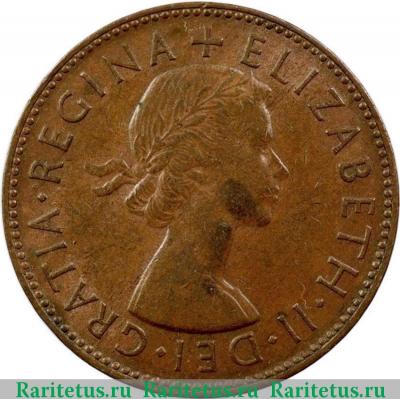 1/2 пенни (penny) 1953 года   Австралия