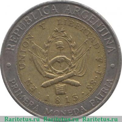 1 песо (peso) 1995 года B PROVINGIAS Аргентина