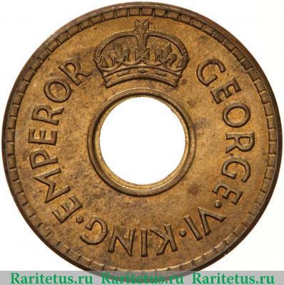 1/2 пенни (penny) 1942 года   Фиджи