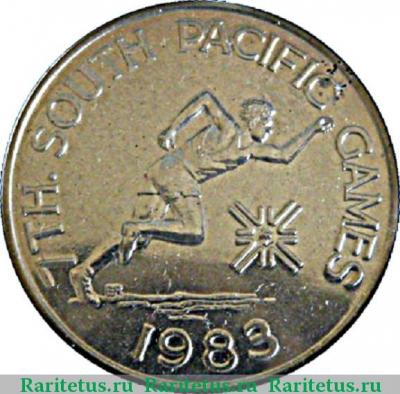 Реверс монеты 1 тала (tala) 1983 года   Самоа