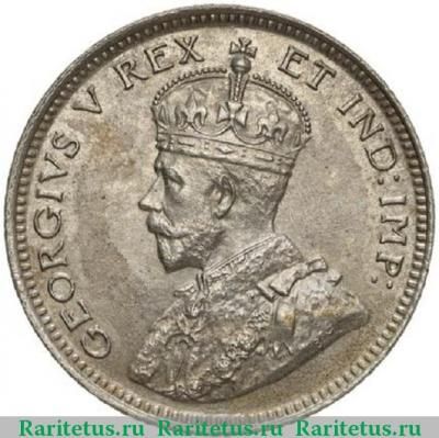 25 центов (cents) 1912 года   Британская Восточная Африка