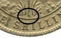 Деталь монеты 1 шиллинг (shilling) 1923 года H  Британская Западная Африка