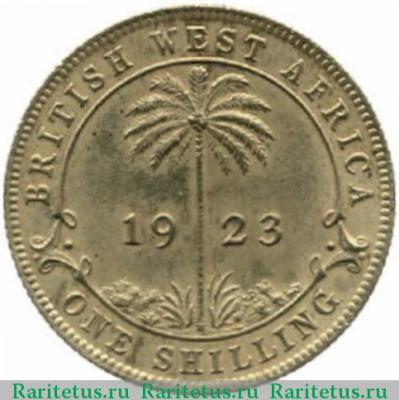 Реверс монеты 1 шиллинг (shilling) 1923 года H  Британская Западная Африка
