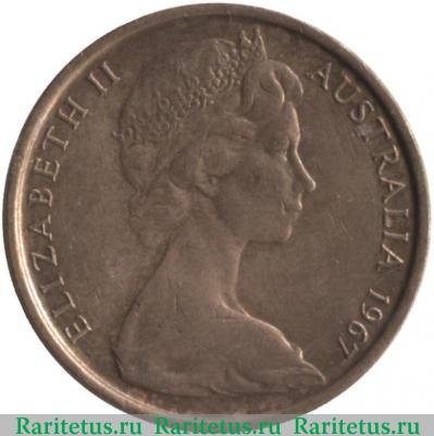 2 цента (cents) 1967 года   Австралия