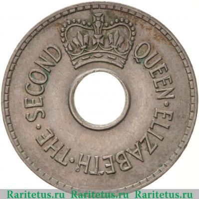 1 пенни (penny) 1957 года   Фиджи