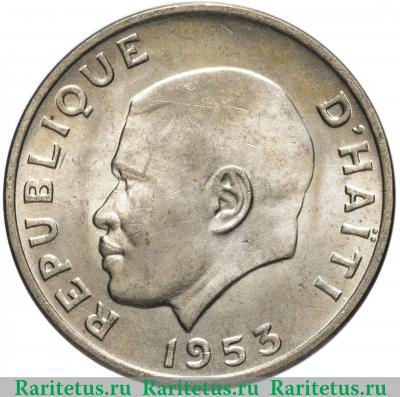 5 сантимов (centimes) 1953 года   Гаити