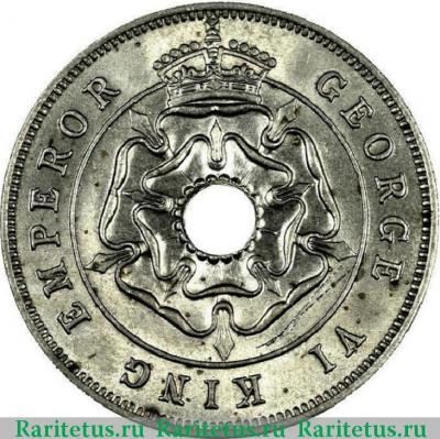 1 пенни (penny) 1938 года   Южная Родезия