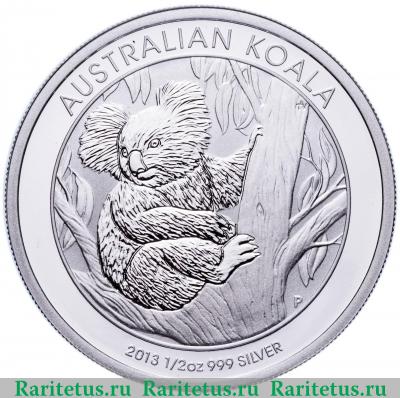 Реверс монеты 50 центов (cents) 2013 года  коала Австралия