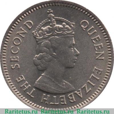 10 центов (cents) 1970 года   Британский Гондурас
