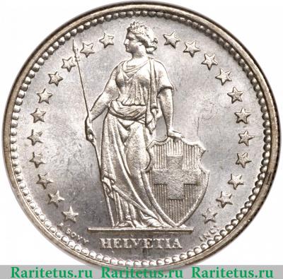 2 франка (francs) 1903 года   Швейцария