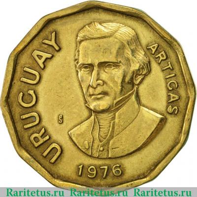 1 новый песо (nuevo peso) 1976 года   Уругвай