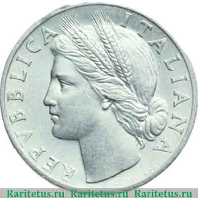 1 лира (lira) 1949 года   Италия