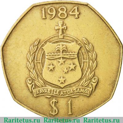 Реверс монеты 1 тала (tala) 1984 года   Самоа