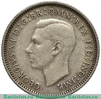 6 пенсов (pence) 1945 года   Австралия